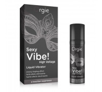 Возбуждающий гель жидкий вибратор Orgie SEXY VIBE! HIGH VOLTAGE - LIQUID VIBRATOR, 15 мл