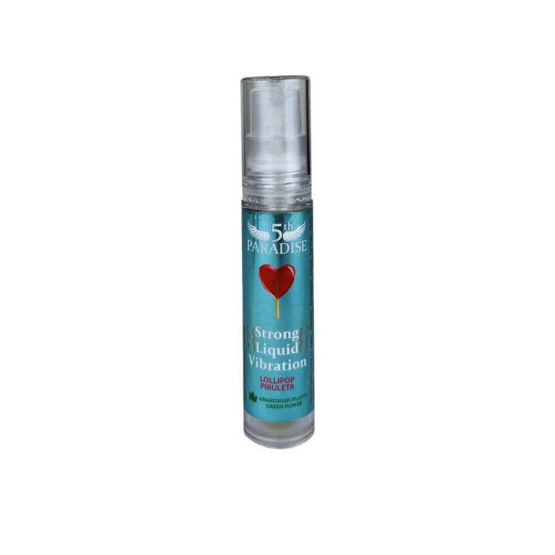 Гель возбуждающий с эффектом вибрации со вкусом леденца Strong Liquid Vibration Lollipop, 10 мл