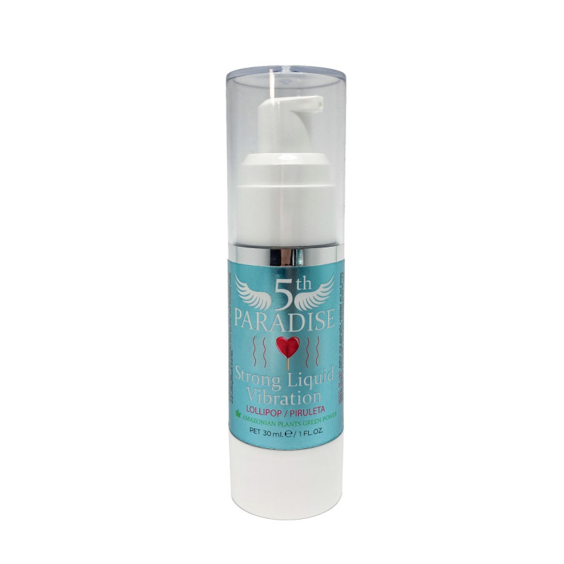 Гель возбуждающий с эффектом вибрации со вкусом леденца Strong Liquid Vibration Lollipop, 30 мл