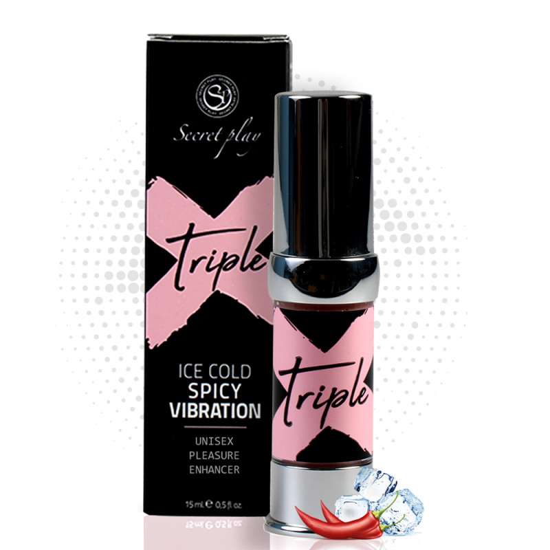 Возбуждающий гель жидкий вибратор эффект 3 в 1 Secret Play TRIPLE X - 3 IN 1 UNISEX PLEASURE ENHANCER GEL, 15 мл