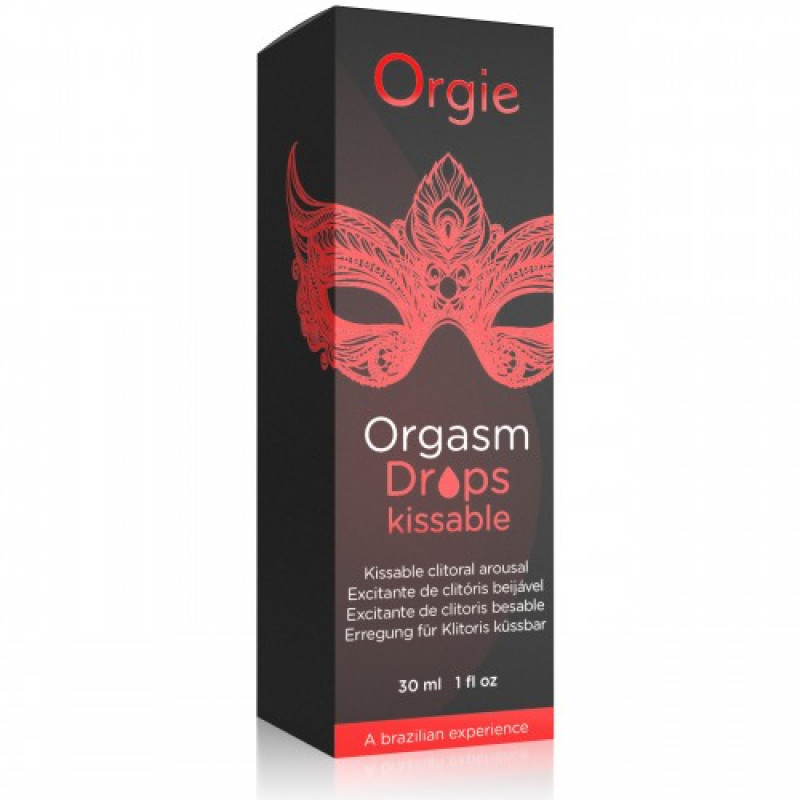 Возбуждающий гель для клитора cъедобный Orgie Orgasm Drops Kissable, 30 мл