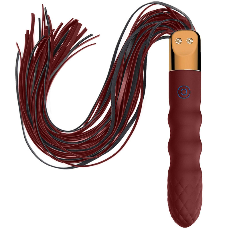 Плетка флоггер и вибратор 2 в 1 10 режимов вибрации Virbating flogger