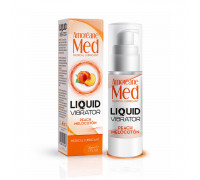 Возбуждающий гель жидкий вибратор с ароматом персика Liquid Vibrator Peach, 30 мл