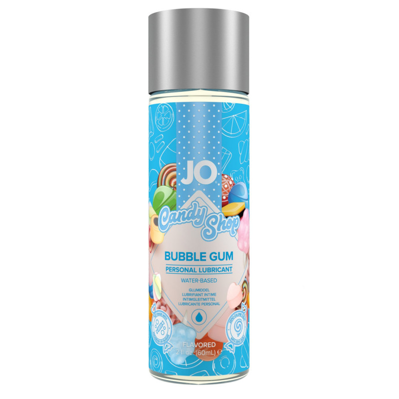 Гель-смазка на водной основе со вкусом бабл гам System JO - Candy Shop H2O Bubblegum Lubricant, 60 мл