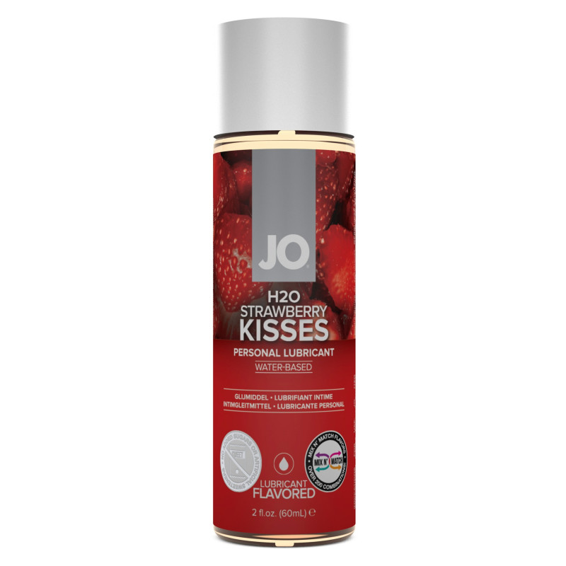 Гель-смазка на водной основе со вкусом клубники System JO - H2O Lubricant Strawberry, 60 мл