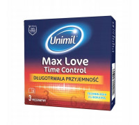 Презервативы пролонгирующие UNIMIL MAX LOVE by SKYN, 3 шт