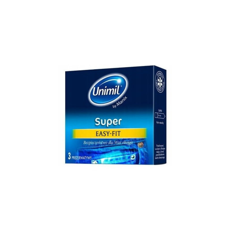 Презервативы классические UNIMIL SUPER EASY FIT  by SKYN 53 мм, 3 шт