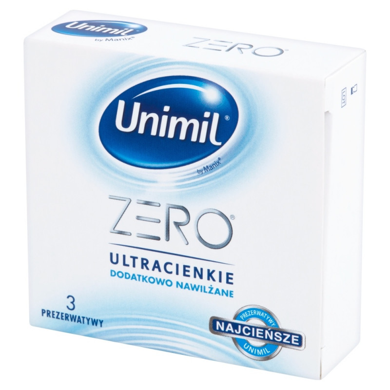 Презервативы ультратонкие Unimil Zero by SKYN, 3 шт