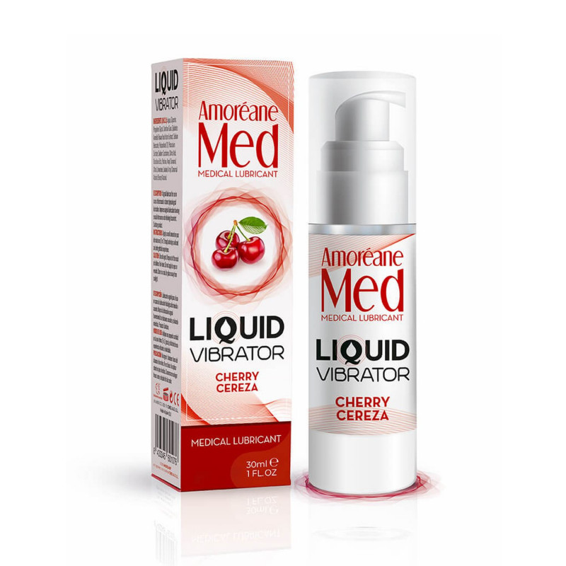 Возбуждающий гель жидкий вибратор с ароматом вишни Liquid Vibrator Cherry, 30 мл
