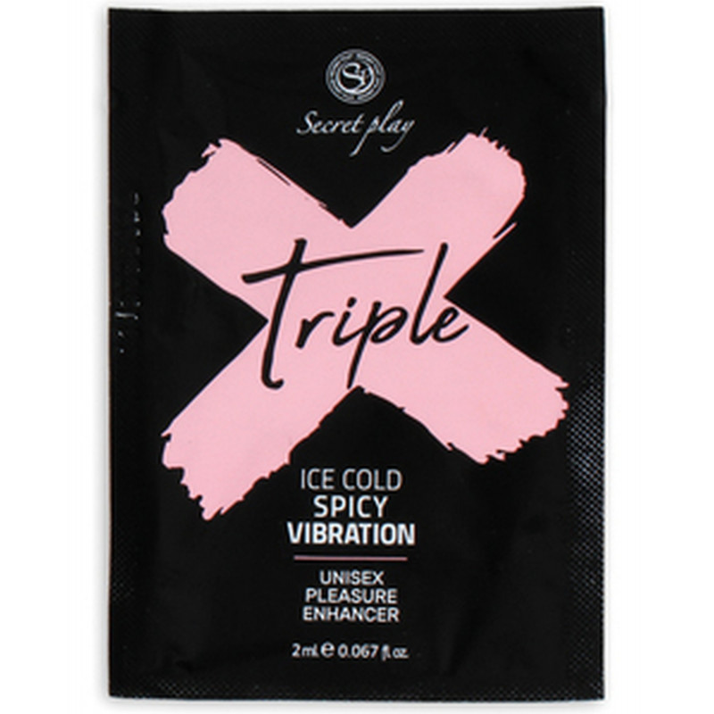 Возбуждающий гель жидкий вибратор 1 саше ONODOSIS TRIPLE X - 3 IN 1 UNISEX PLEASURE ENHANCER GEL, 2 мл