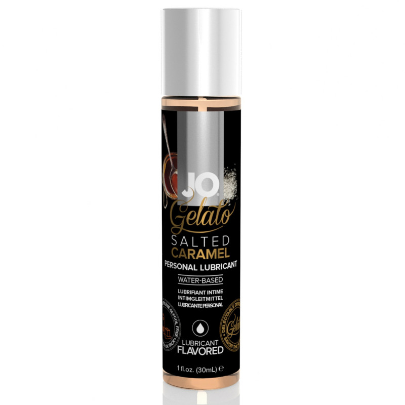 Гель-смазка на водной основе со вкусом соленой карамели System JO - Gelato Salted Caramel Lubricant Water-Based, 30 мл