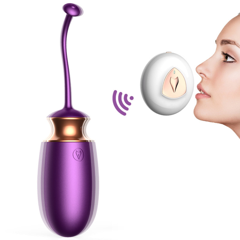 Вибро-яйцо с ДУ функция подогрева и управление голосом 10 функций Vibrating Silicone Love EGG USB 10 Function