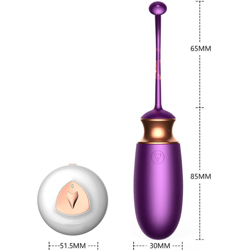 Вибро-яйцо с ДУ функция подогрева и управление голосом 10 функций Vibrating Silicone Love EGG USB 10 Function