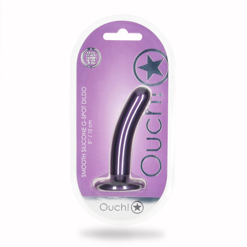 Гладкий силиконовый дилдо для точки G Ouch Smooth, 15 см
