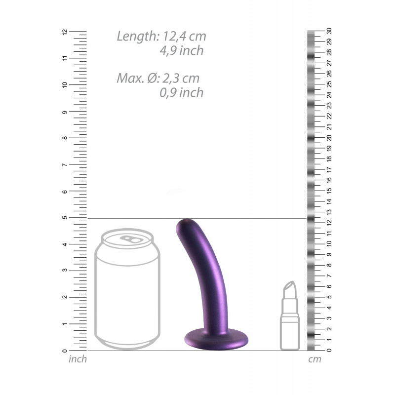 Гладкий силиконовый дилдо для точки G Ouch Smooth, 15 см