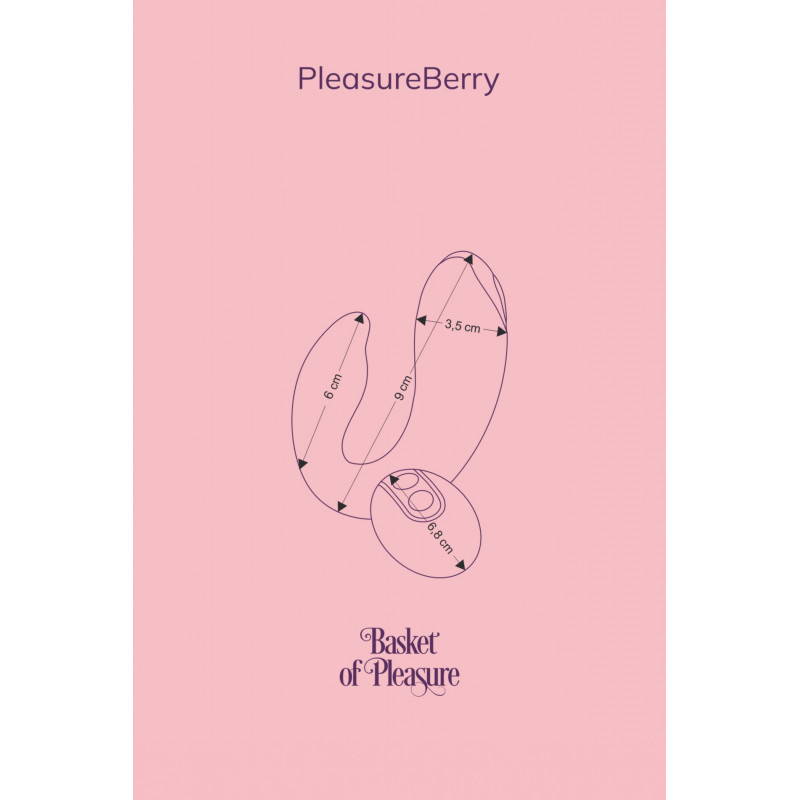 Вибратор для пар с пультом ДУ PleasureBerry FairyGasm