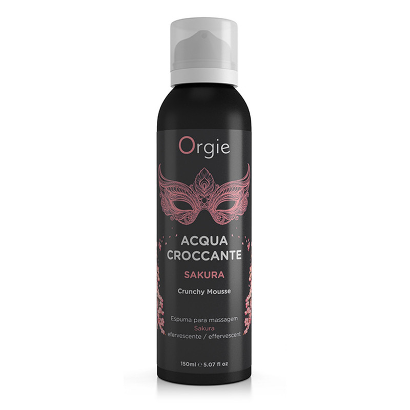 Массажный мусс-пенка хрустящая Orgie Croccante Crunchy Mousse Sakura Fruit, 150 мл