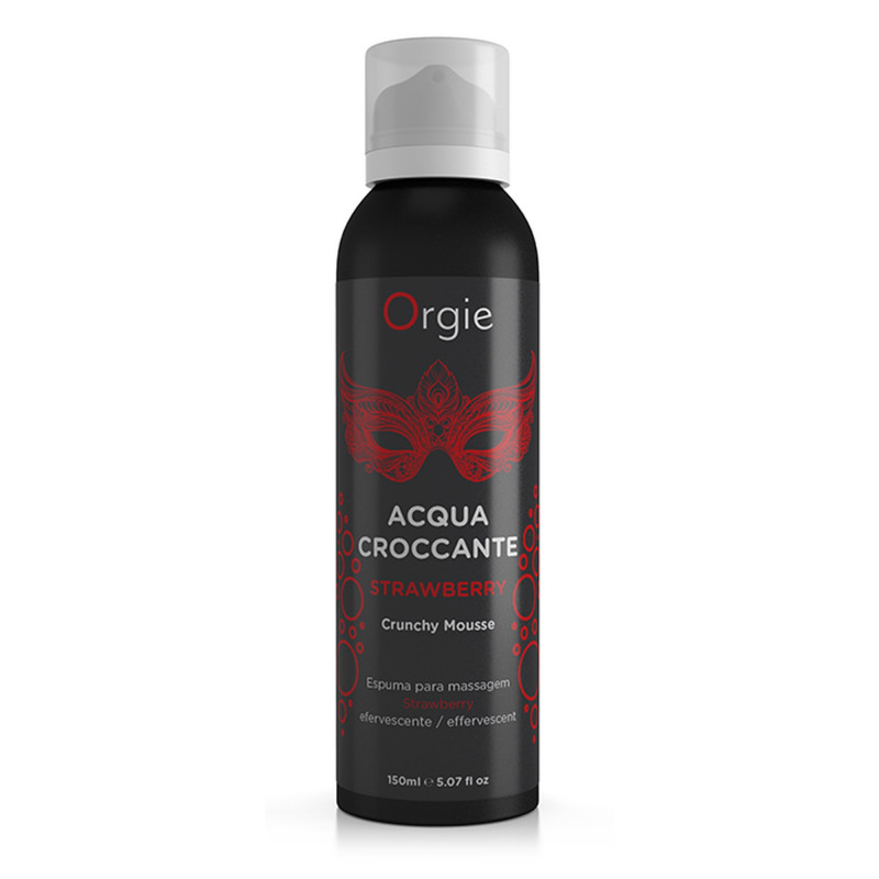 Массажный мусс-пенка хрустящая Orgie Croccante Crunchy Mousse Strawberry, 150 мл