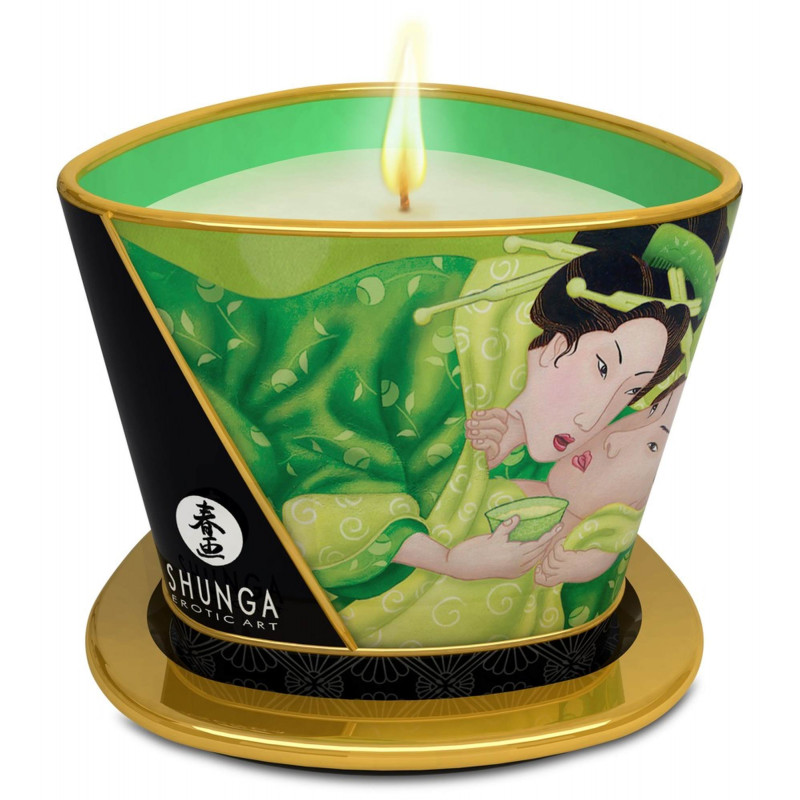 Массажная свеча Shunga Massage Candle Exotic Green Tea, 170 мл