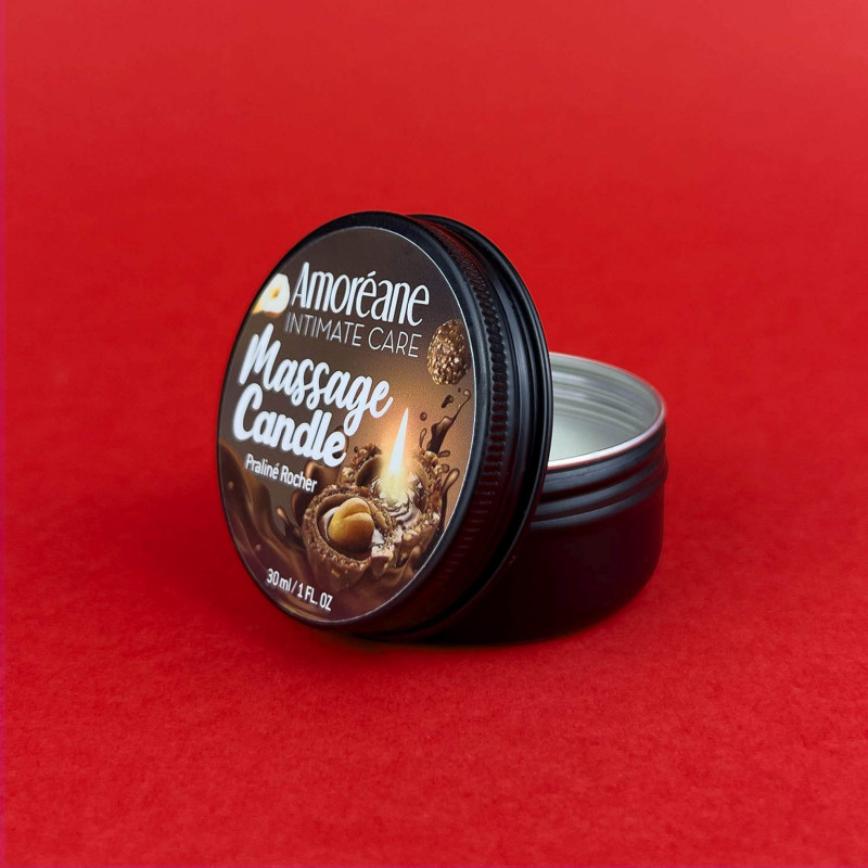 Массажная свеча с конфеты роше Amoreane Massage Candle Praline Rocher, 30 мл