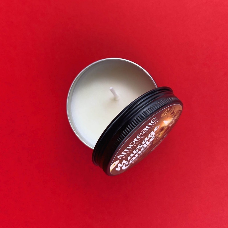 Массажная свеча с конфеты роше Amoreane Massage Candle Praline Rocher, 30 мл