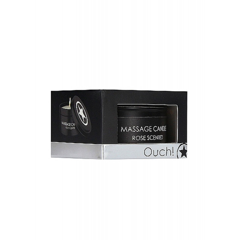 Массажная свеча с ароматом розы Massage Candle - Vanilla Scented, 100 гр