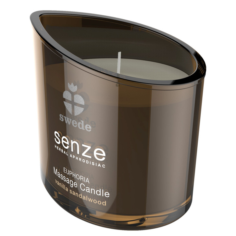 Возбуждающая массажная свеча ваниль и сандал Swede - Senze Euphoria Massage Candle Vanilla Sandalwood, 50 мл