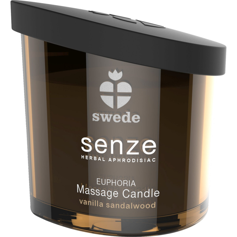 Возбуждающая массажная свеча ваниль и сандал Swede - Senze Euphoria Massage Candle Vanilla Sandalwood, 50 мл