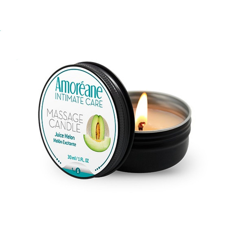 Массажная свеча с ароматом дыня Amoreane Massage Candle Juicy Melon, 30 мл