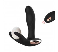 Массажер простаты с подогревом и пультом ДУ Dibe Golden Black Prostate