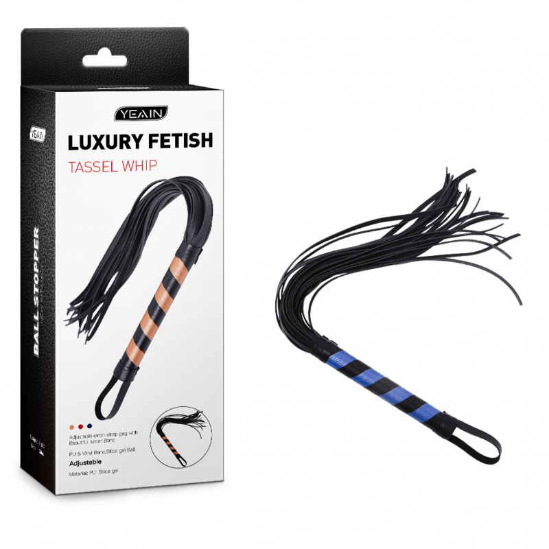 Плетка Yeain Luxury Fetish Blue Black
