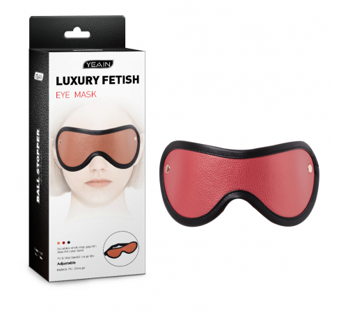 Маска на глаза Yeain Luxury Fetish Red Black