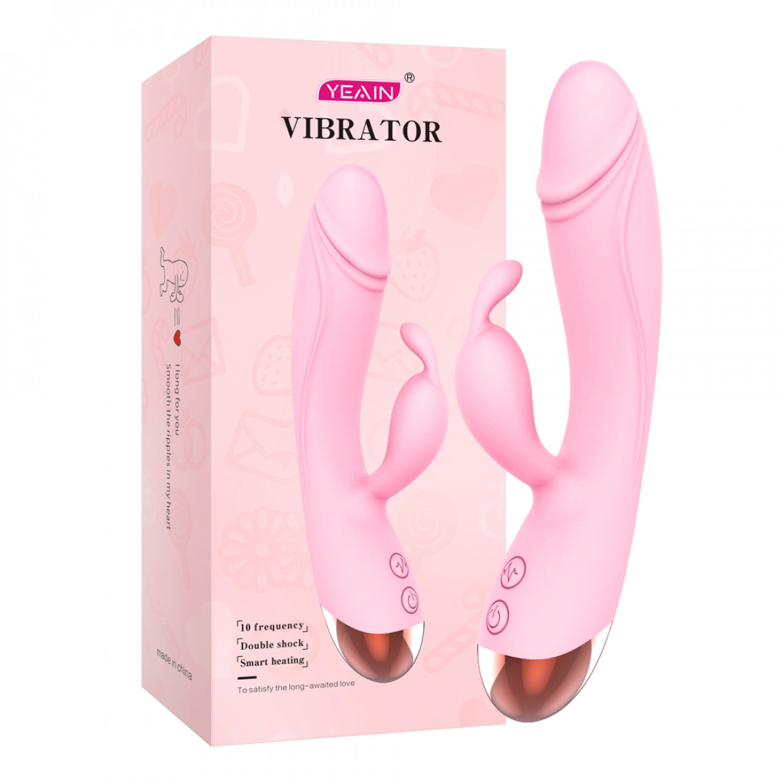 Вибратор кролик Yeain Rabbir Pink