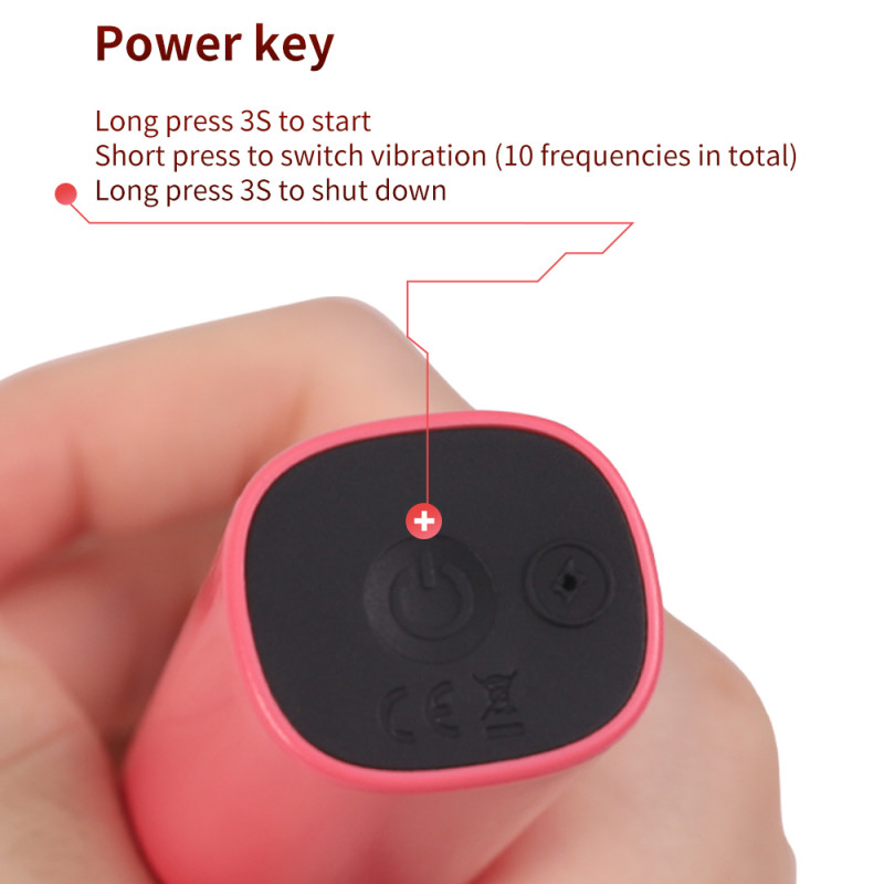 Мини-вибратор розовый Yeain Super Orgasm Vibration USB