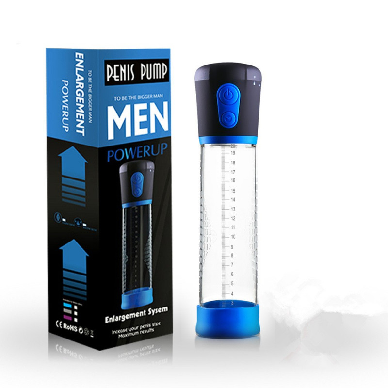 Автоматическая эрекционная помпа прозрачная PowerUp Bigger Man