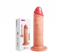 Реалистичный фаллоимитатор c подвижной кожей Yeain Real Dildo Rod, 19 см