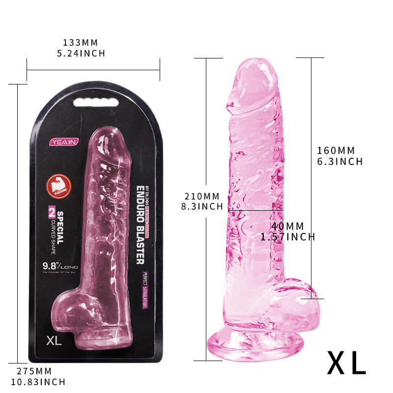 Фаллоимитатор Yeain Enduro XL Clear Pink, 21 см