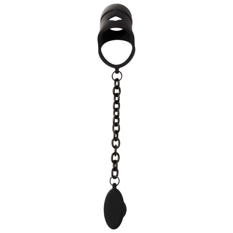 Пояс верности с анальной пробкой Black Velvets Cock
