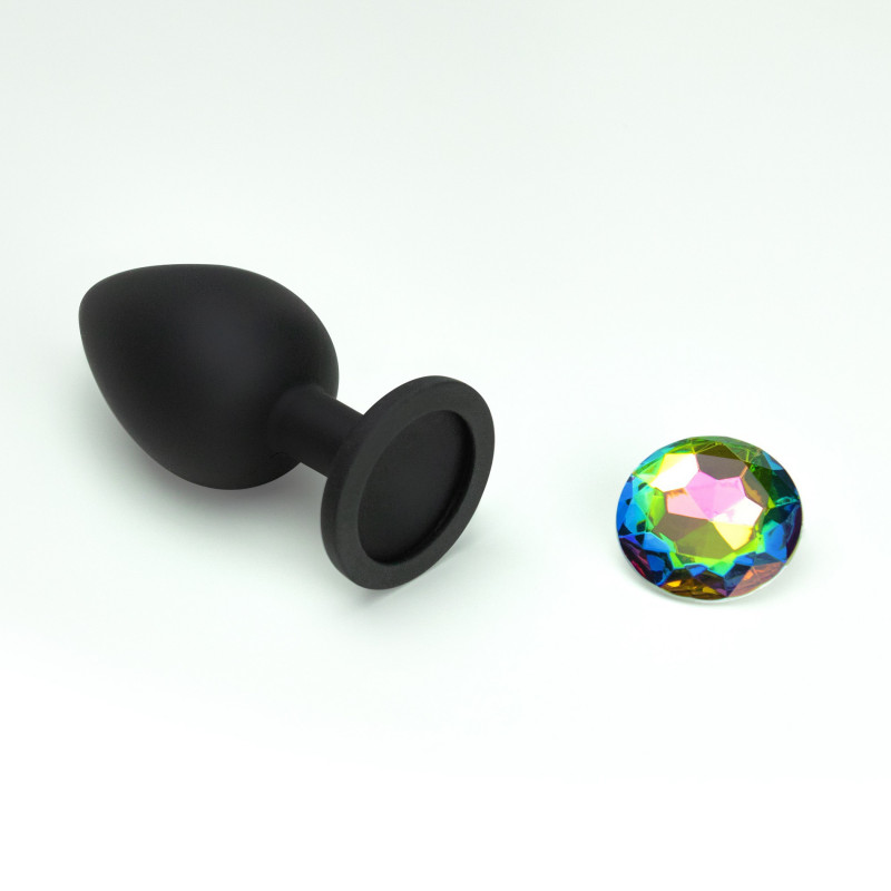 Силиконовая анальная пробка с 4 сменными камнями CRUSHIOUS CAMILEO REGULAR ANAL PLUG WITH 4 INTERCHANGEABLE JEWELS