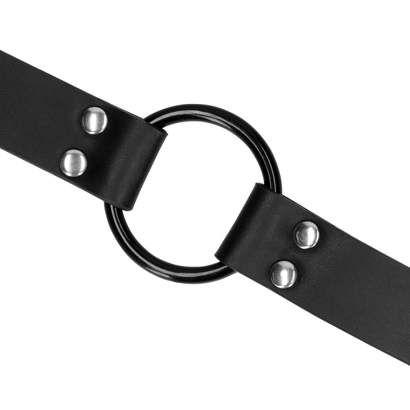 Кляп кольцо с зажимами на соски Ouch O-Ring Gag with Nipple Clamps