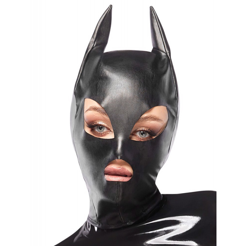 Маска кошечки из искусственной кожи Head Mask Bad Kitty