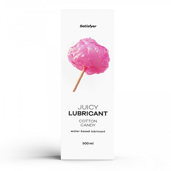 Гель-смазка на водной основе с ароматом сладкой ваты Satisfyer Water Based Lubricant Cotton Candy, 300 мл
