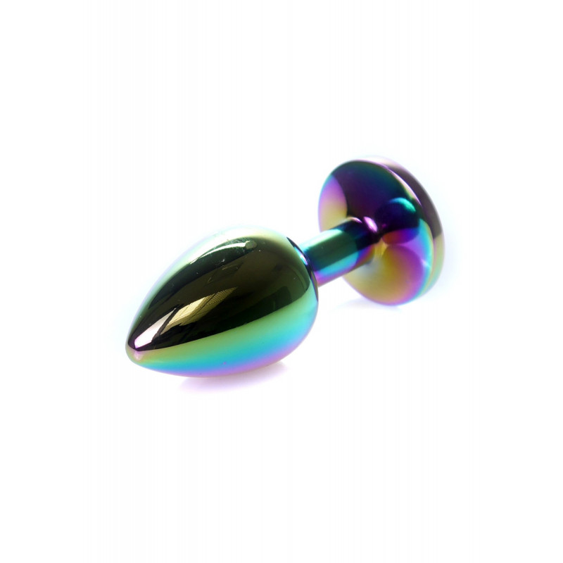 Анальная пробка металлическая разноцветная Jewellery Multicolour