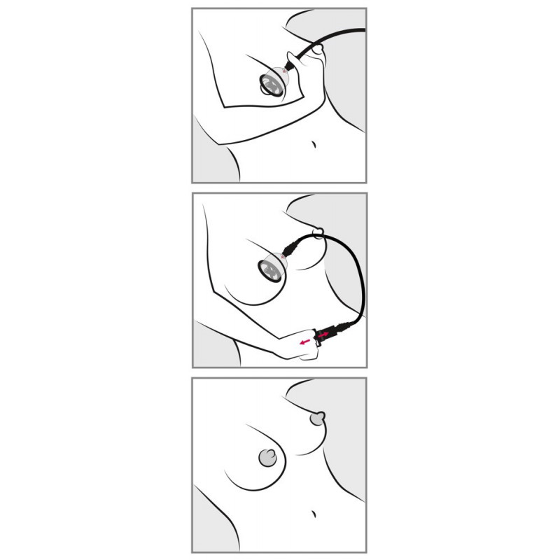 Вакуумный вибро-стимулятор для сосков Bad Kitty Vibrating Nipple Cup