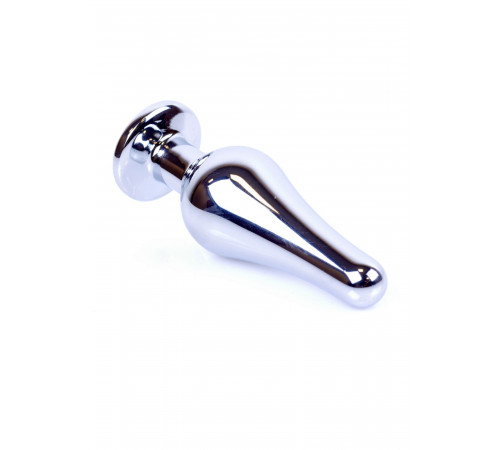 Анальная металлическая пробка со стразой Jewellery Silver BUTT PLUG Rose