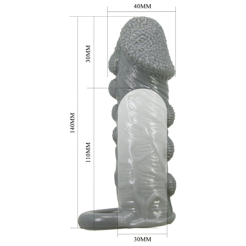 Насадка на член удлиняющая Realistic Penis Sleeve, 14 см