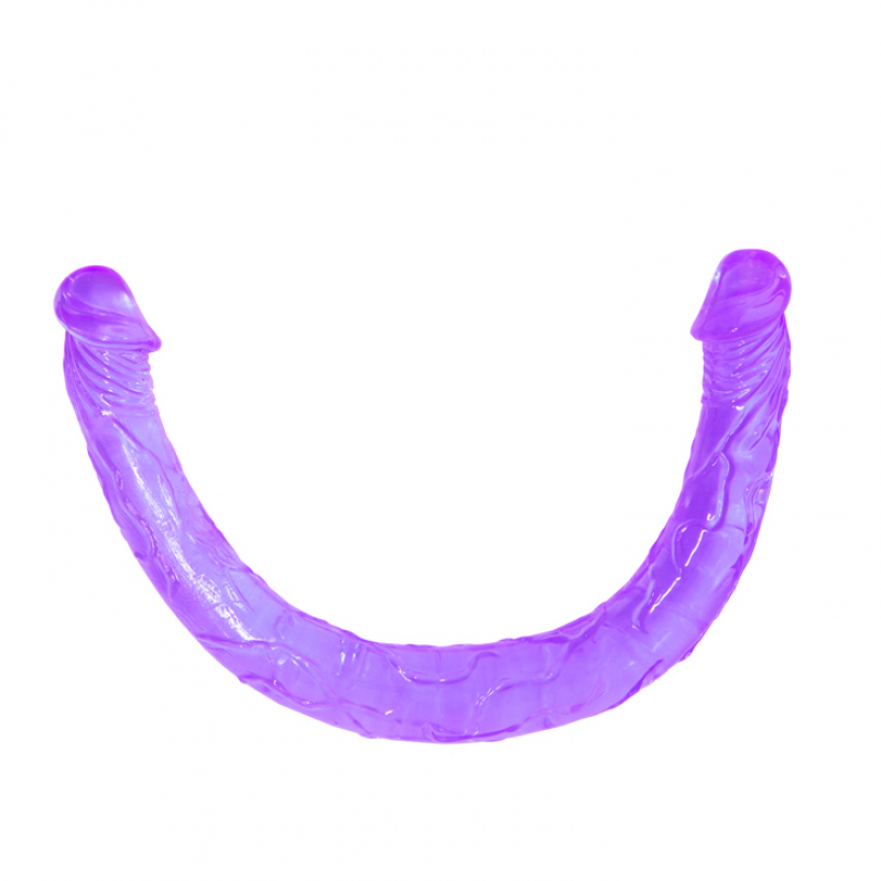 Двухсторонний фаллоимитатор Double Dones Purple, 44 см