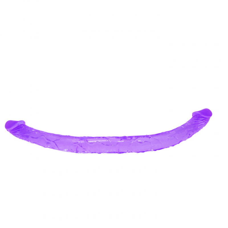 Двухсторонний фаллоимитатор Double Dones Purple, 44 см
