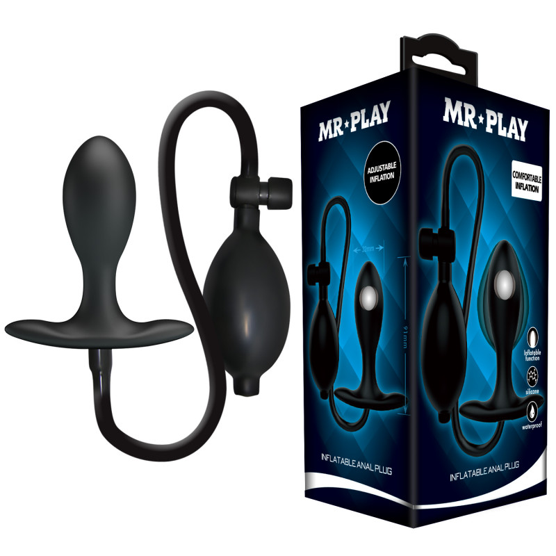 Анальная пробка с подкачкой Mr Play Inflating Plug