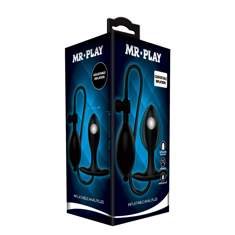 Анальная пробка с подкачкой Mr Play Inflating Plug